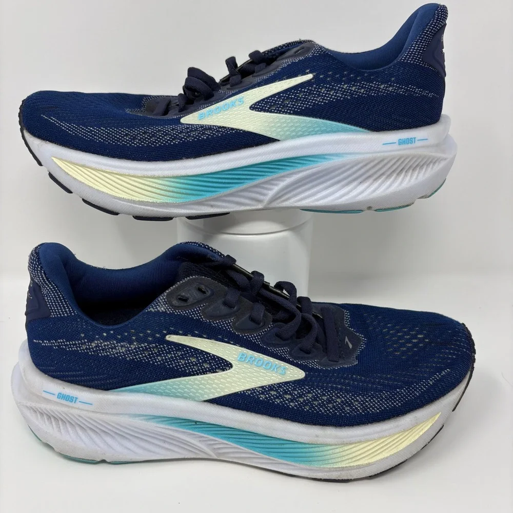 Brooks Ghost 17 Women's Size 6 Navy Blue Running Shoes (1204311B458)